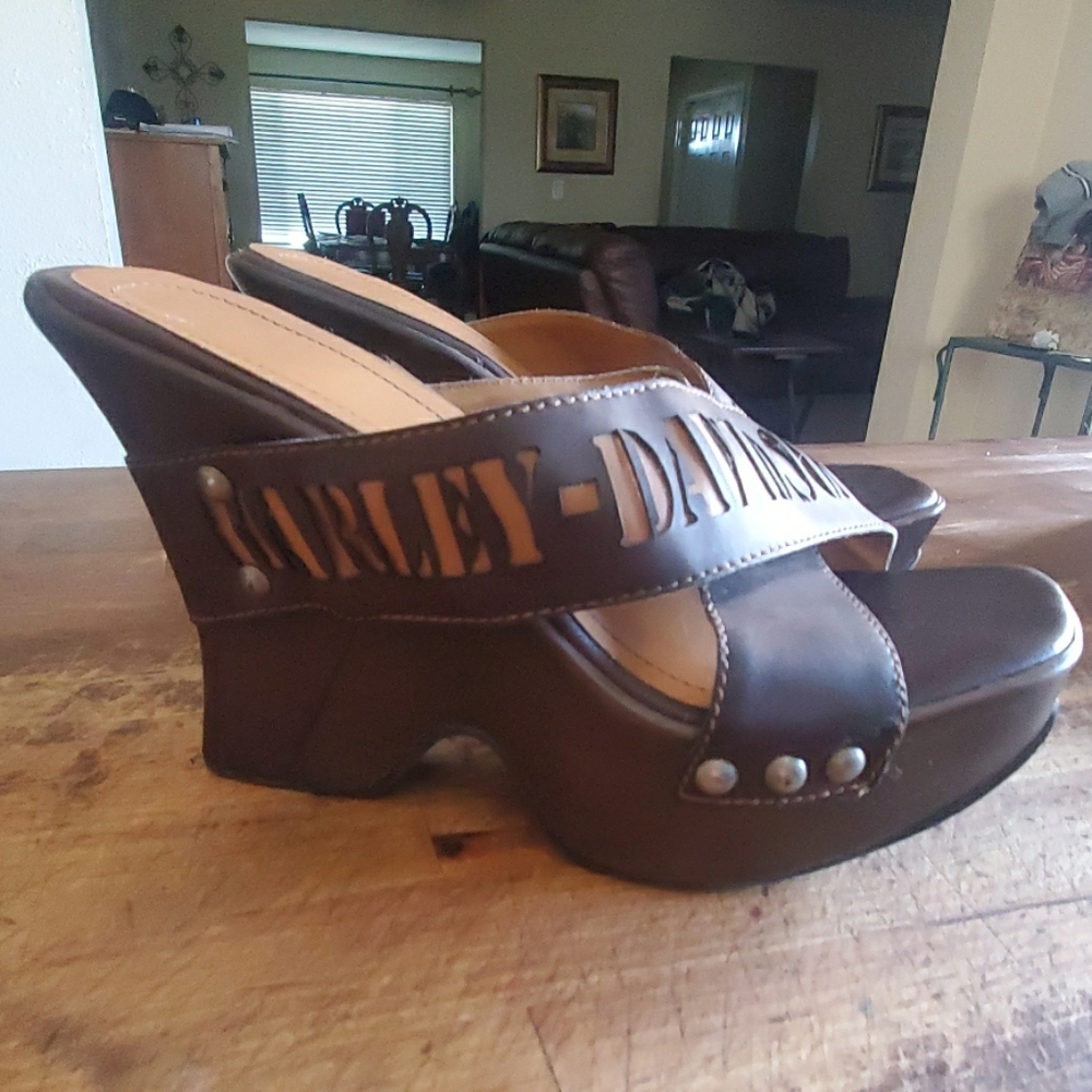 Harley Davidson sandle heels